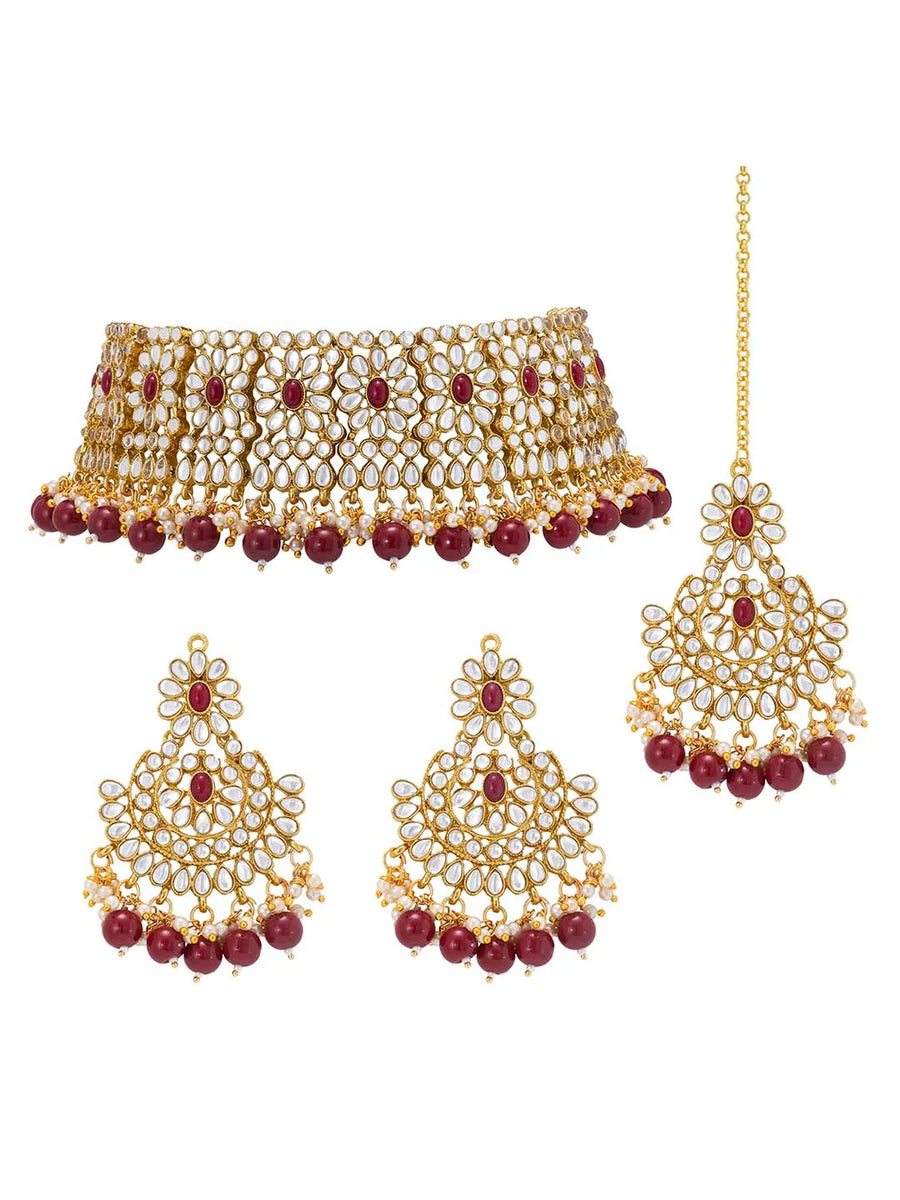 Crystal Choker Set by Peora – Sparkle with Sophisticated Style