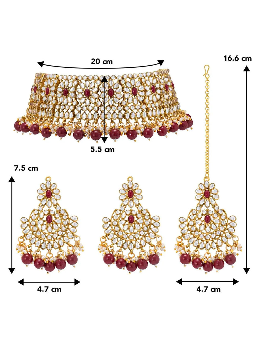 Crystal Choker Set by Peora – Sparkle with Sophisticated Style