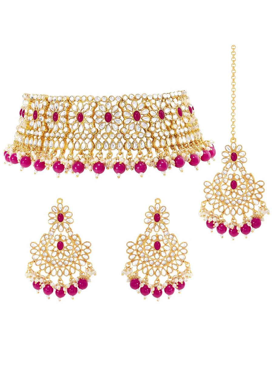 Crystal Choker Set by Peora – Sparkle with Sophisticated Style