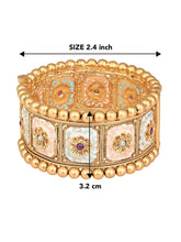 Marvel Golden Kada Floral by Peora – Ornate Fashion Jewellery


