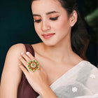 Garden Hues Bold Ring | Vibrant Statement Ring by Peora

