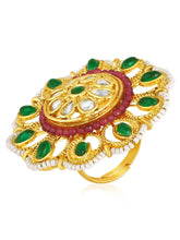 Garden Hues Bold Ring | Vibrant Statement Ring by Peora

