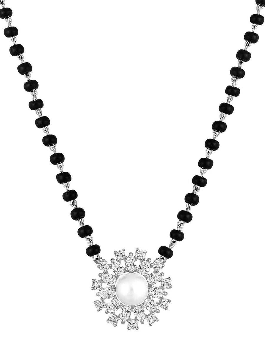 CZ Pearl Mangalsutra – Graceful Traditional Jewellery by Peora
