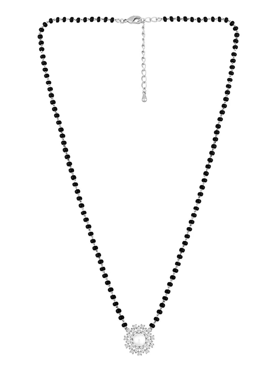 CZ Pearl Mangalsutra – Graceful Traditional Jewellery by Peora
