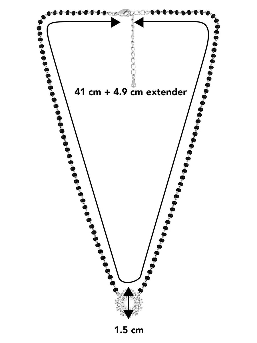 CZ Pearl Mangalsutra – Graceful Traditional Jewellery by Peora
