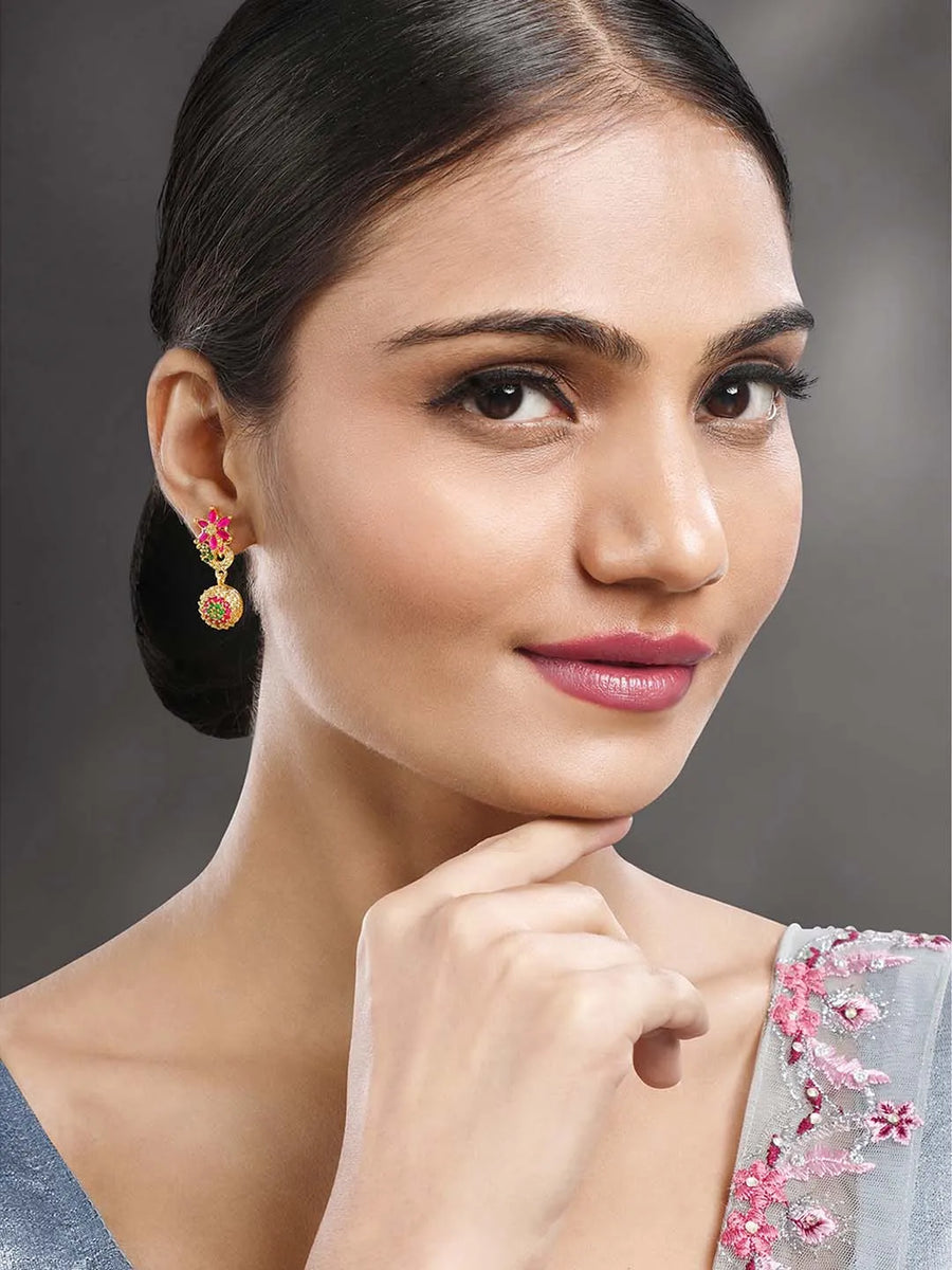 CZ Drops Earrings | Peora Elegant CZ Jewellery


