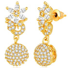 CZ Drops Earrings | Peora Elegant CZ Jewellery

