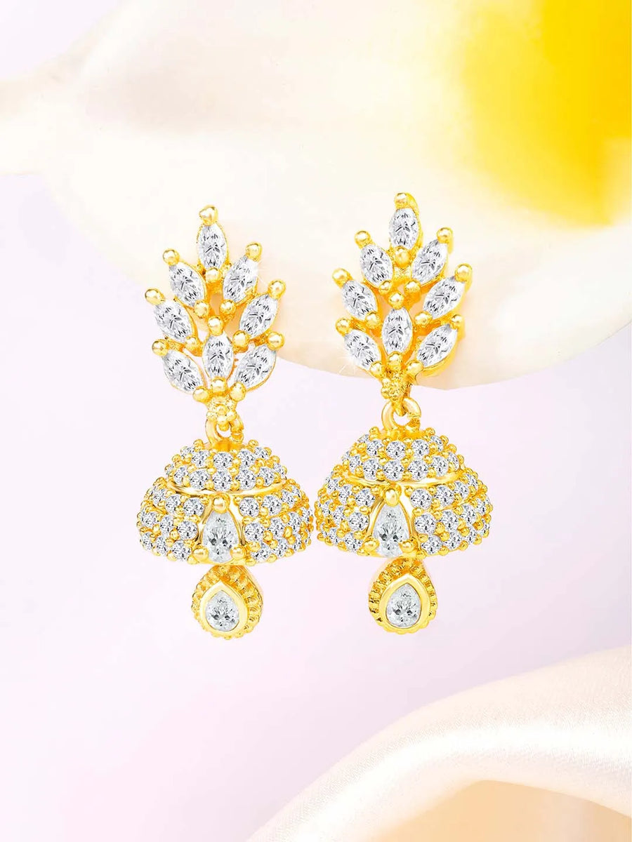 Glam CZ Jhumki | Shine Bright with Peora's Jewellery

