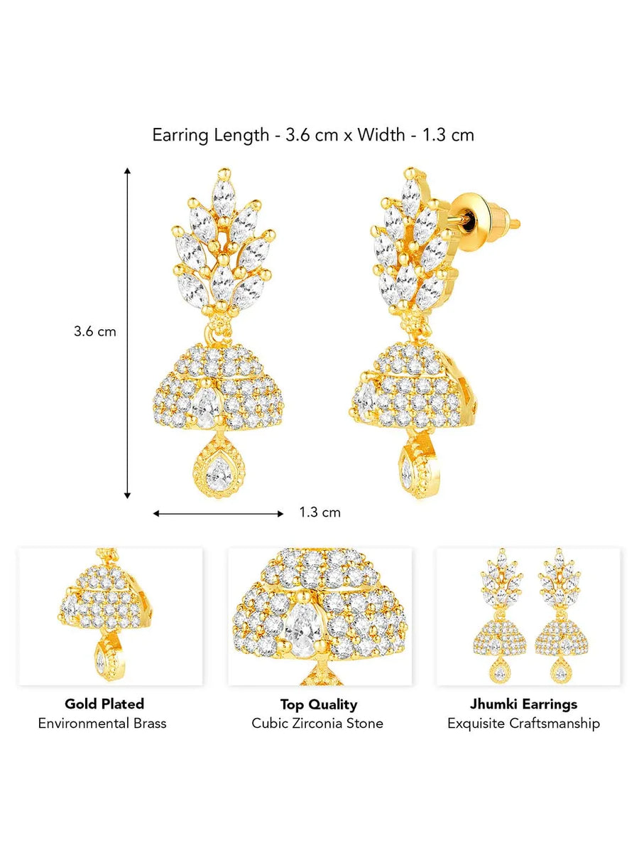 Glam CZ Jhumki | Shine Bright with Peora's Jewellery

