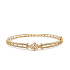 Glimmer Aura Studded Kada for Women in Gold featuring Cubic Zirconia kada bracelet  
