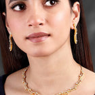 Glamour CZ Necklace Set – Radiant Statement Jewellery by Peora
