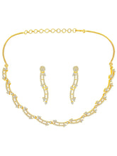 Glamour CZ Necklace Set – Radiant Statement Jewellery by Peora
