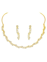 Glamour CZ Necklace Set – Radiant Statement Jewellery by Peora
