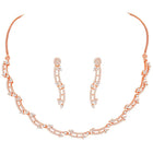 Glamour CZ Necklace Set – Radiant Statement Jewellery by Peora
