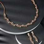 Glamour CZ Necklace Set – Radiant Statement Jewellery by Peora
