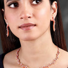 Glamour CZ Necklace Set – Radiant Statement Jewellery by Peora
