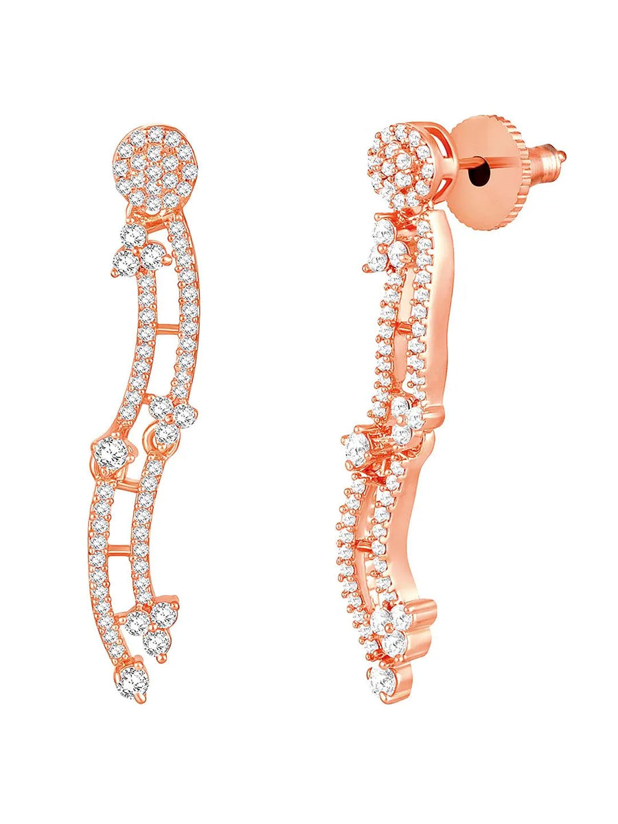 Glamour CZ Necklace Set – Radiant Statement Jewellery by Peora
