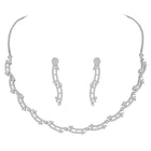 Glamour CZ Necklace Set – Radiant Statement Jewellery by Peora
