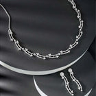 Glamour CZ Necklace Set – Radiant Statement Jewellery by Peora
