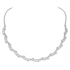 Glamour CZ Necklace Set – Radiant Statement Jewellery by Peora
