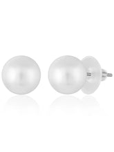 Silver necklace Choker earrings set crafted from alloy, adorned with pearls & crystal for an elegant, timeless look | Peora
