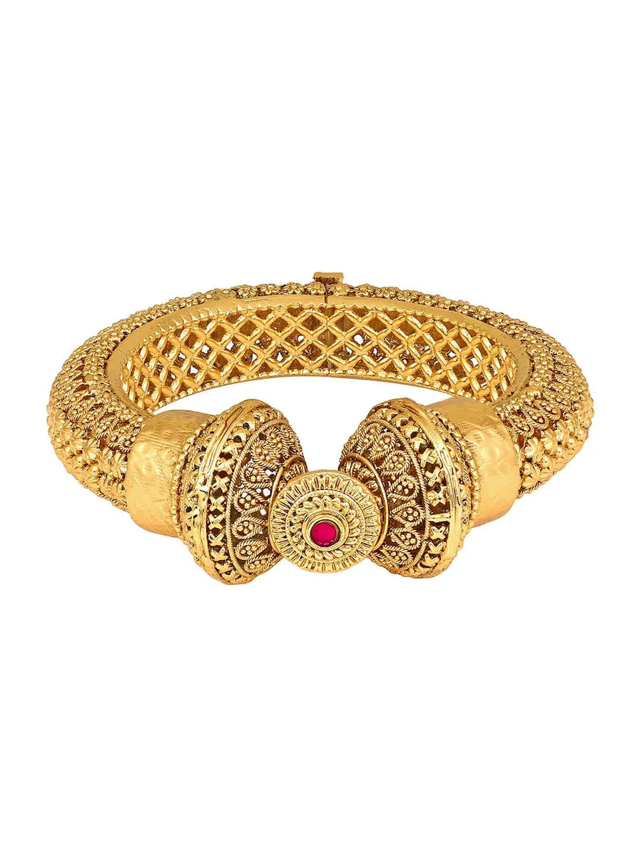 Gokhru Style Kada Bangle by Peora – Bold Traditional Jewellery

