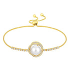 Pearls Adjustable CZ Bracelet by Peora – Elegant Fashion Jewellery


