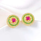 CZ Studded Earrings | Peora Sparkling CZ Jewellery

