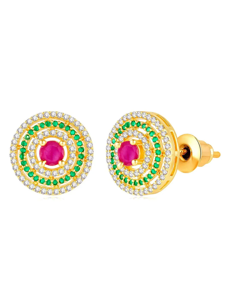 CZ Studded Earrings | Peora Sparkling CZ Jewellery

