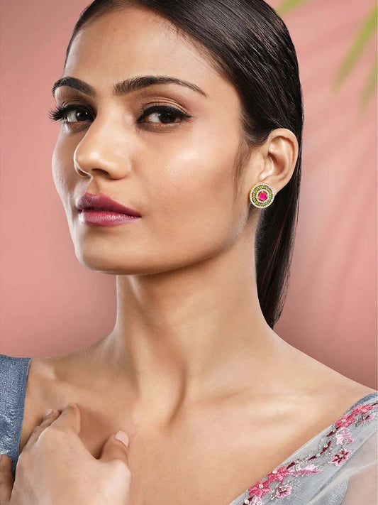CZ Studded Earrings | Peora Sparkling CZ Jewellery

