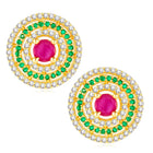 CZ Studded Earrings | Peora Sparkling CZ Jewellery

