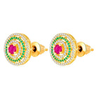 CZ Studded Earrings | Peora Sparkling CZ Jewellery

