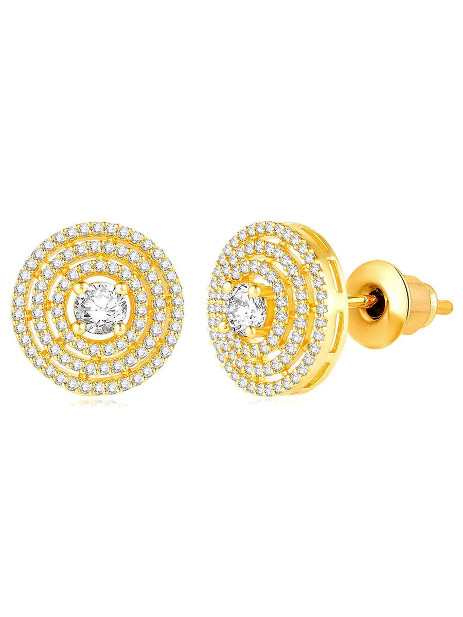 CZ Studded Earrings | Peora Sparkling CZ Jewellery

