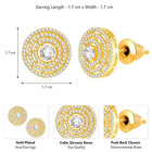 CZ Studded Earrings | Peora Sparkling CZ Jewellery


