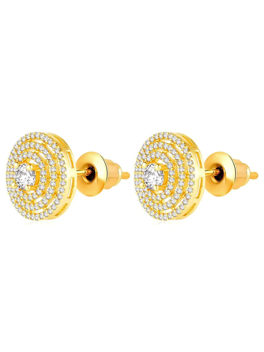 CZ Studded Earrings | Peora Sparkling CZ Jewellery

