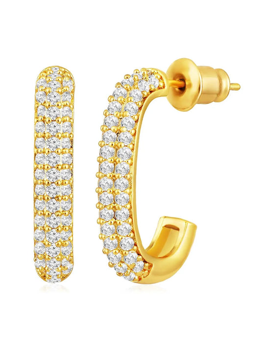 Half Hoop Earrings for Women – Modern & Elegant Styles | Peora