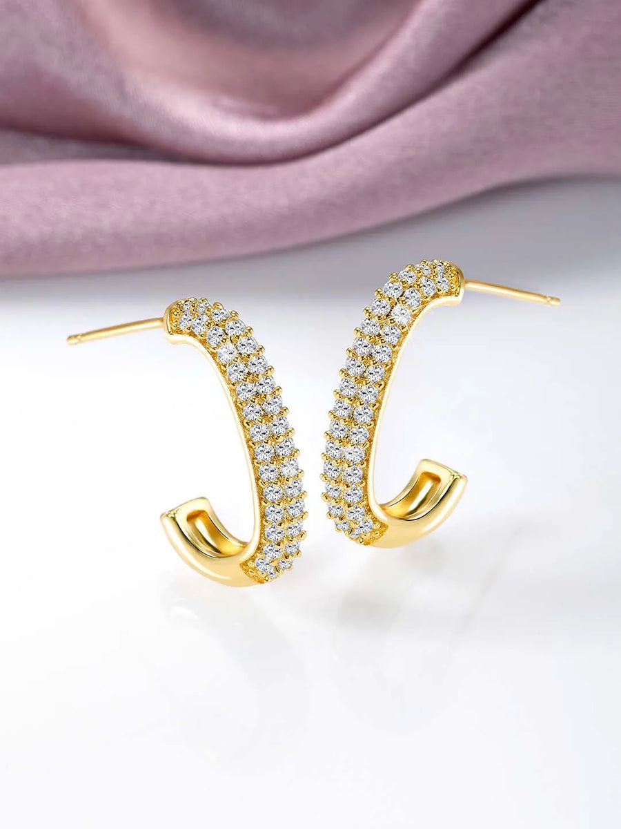 Half Hoop Earrings for Women – Modern & Elegant Styles | Peora