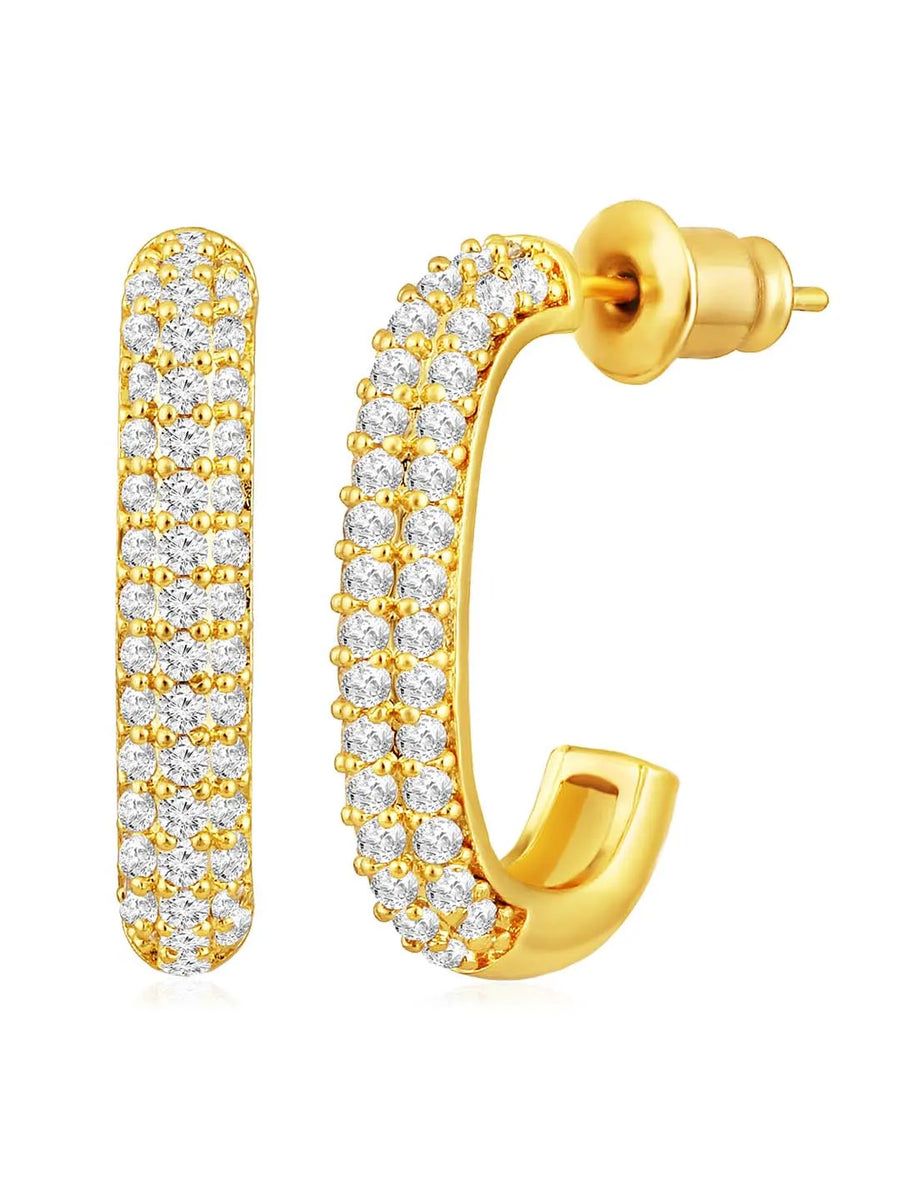 Half Hoop Earrings for Women – Modern & Elegant Styles | Peora