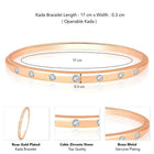 Everyday Minimal CZ Stud Gold Kada