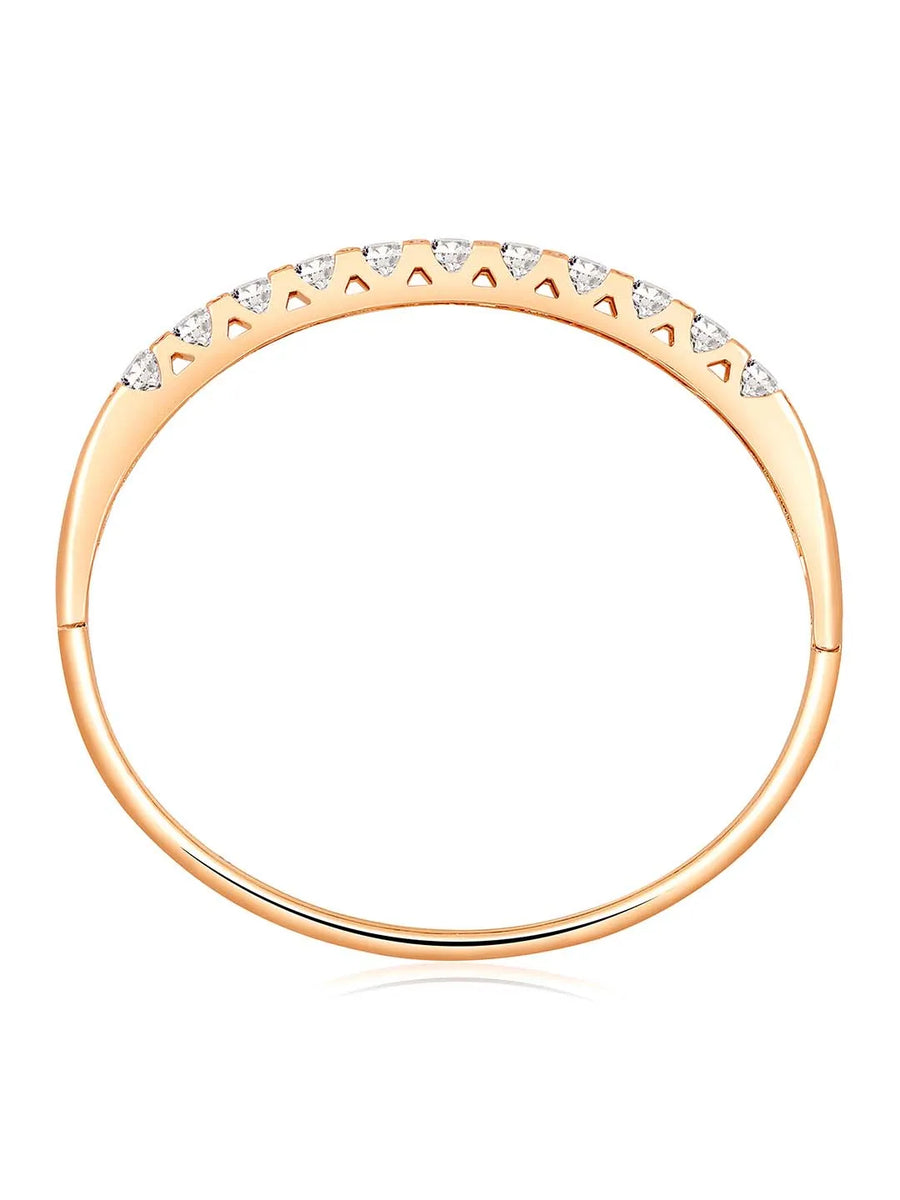 Elegant CZ Studded Gold Plated Kada
