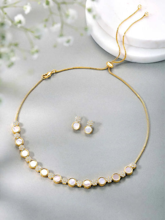 CZ Stones Necklace Set – Stunning Fashion Jewellery by Peora

