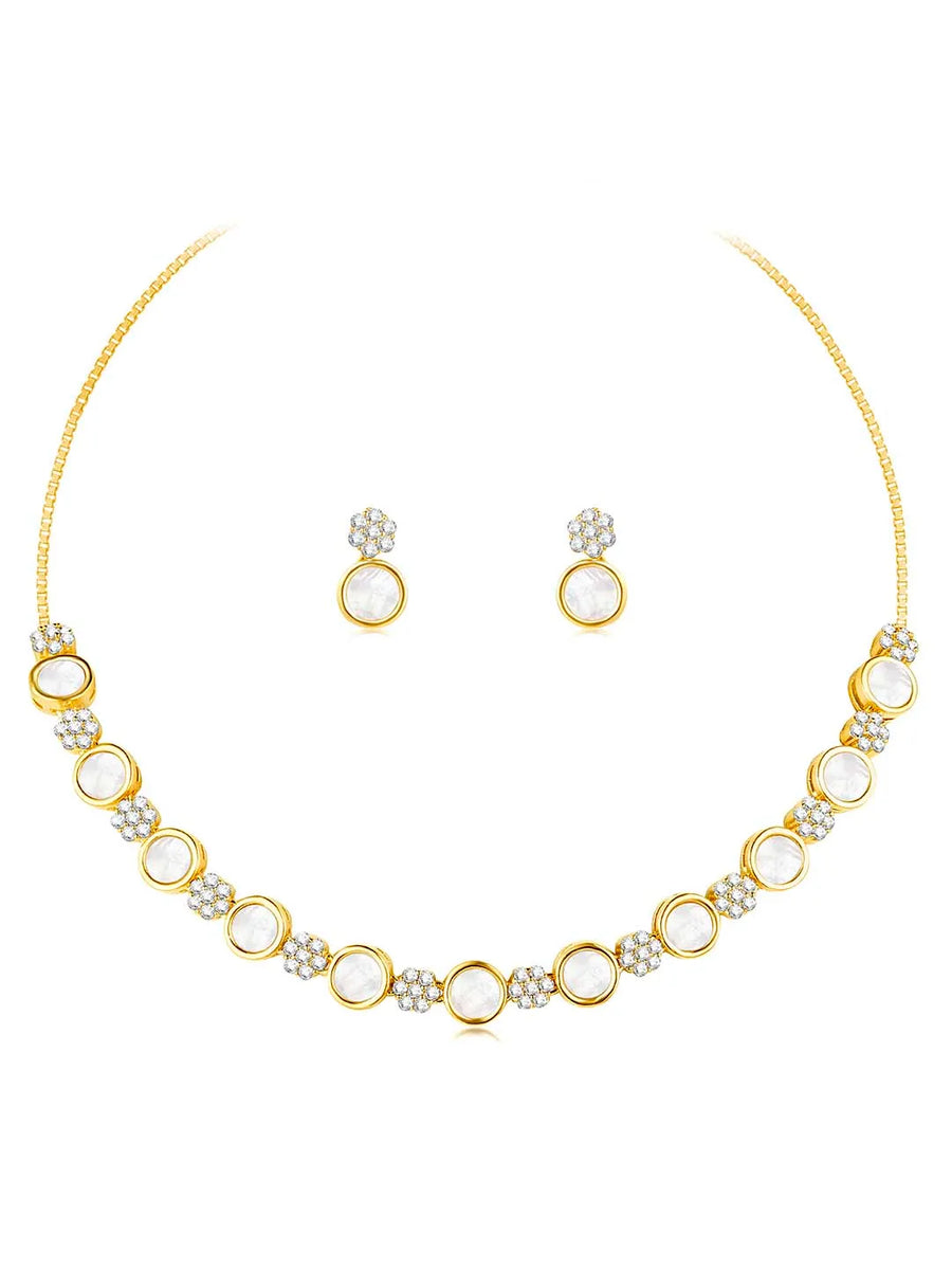 CZ Stones Necklace Set – Stunning Fashion Jewellery by Peora

