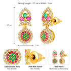 Sparkle CZ Drop Earrings | Peora Dazzling CZ Jewellery

