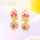 Sparkle CZ Drop Earrings | Peora Dazzling CZ Jewellery

