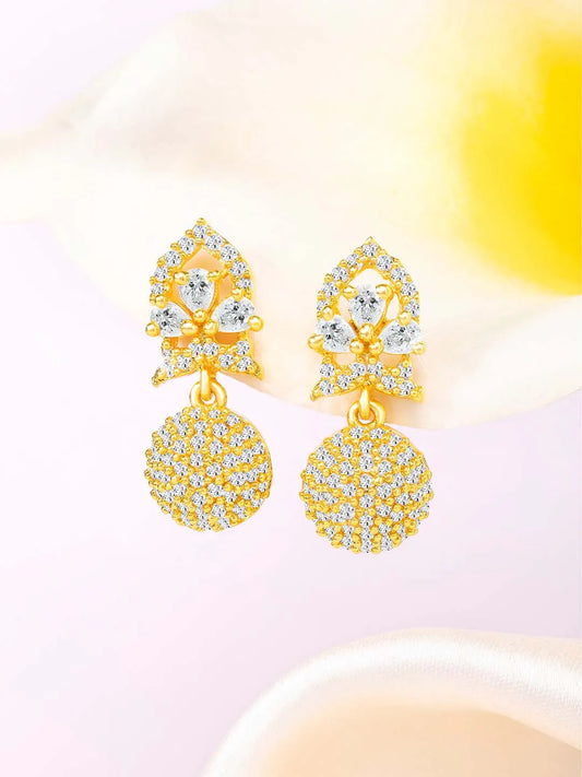 Sparkle CZ Drop Earrings | Peora Dazzling CZ Jewellery

