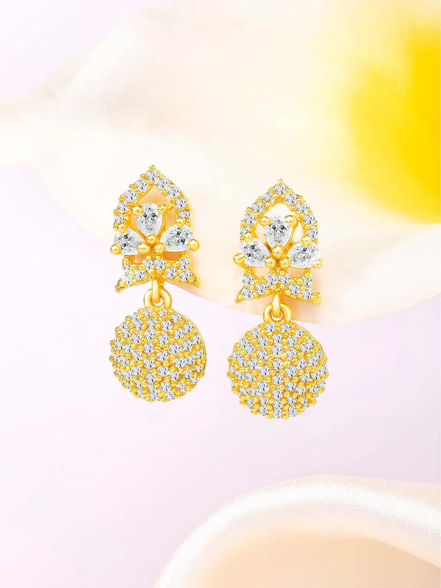 Sparkle CZ Drop Earrings | Peora Dazzling CZ Jewellery

