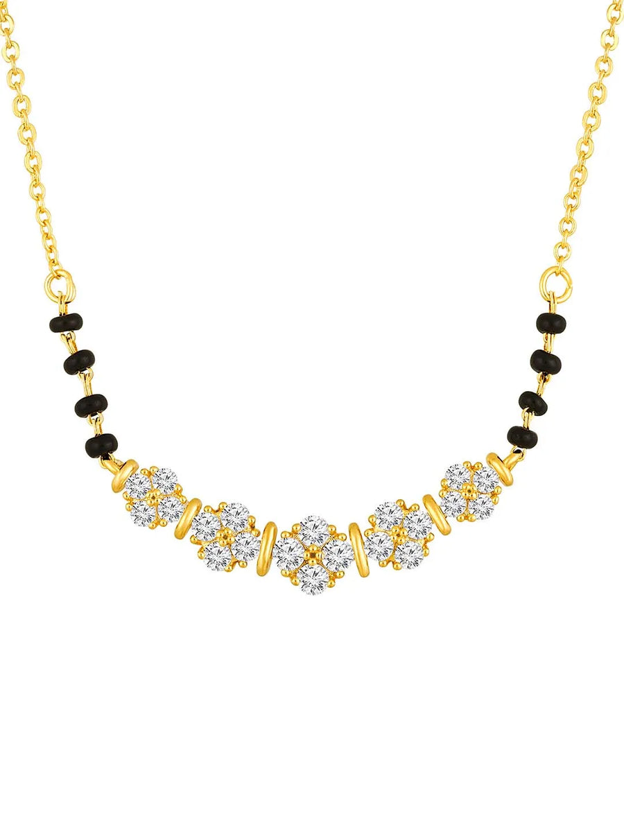 CZ Studded Mangalsutra – Sparkling Traditional Jewellery by Peora
