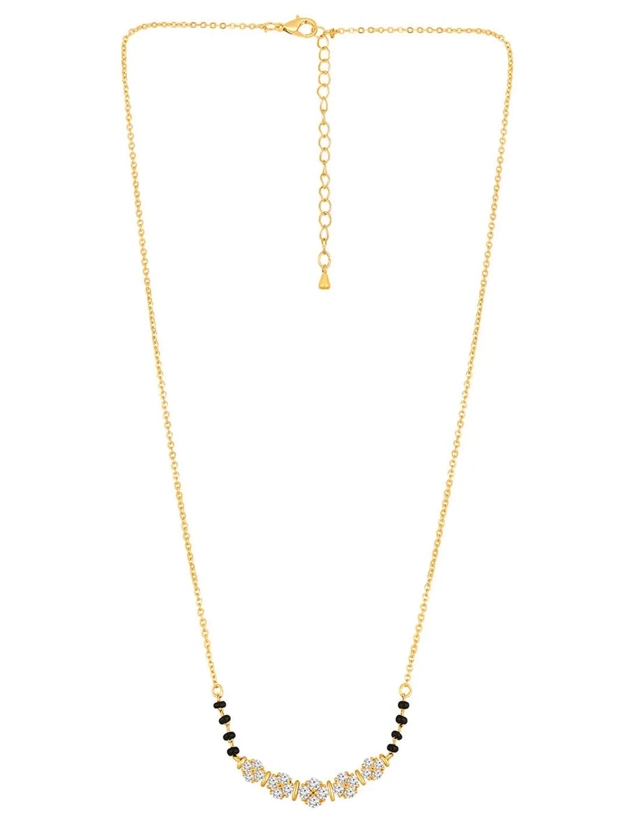 CZ Studded Mangalsutra – Sparkling Traditional Jewellery by Peora
