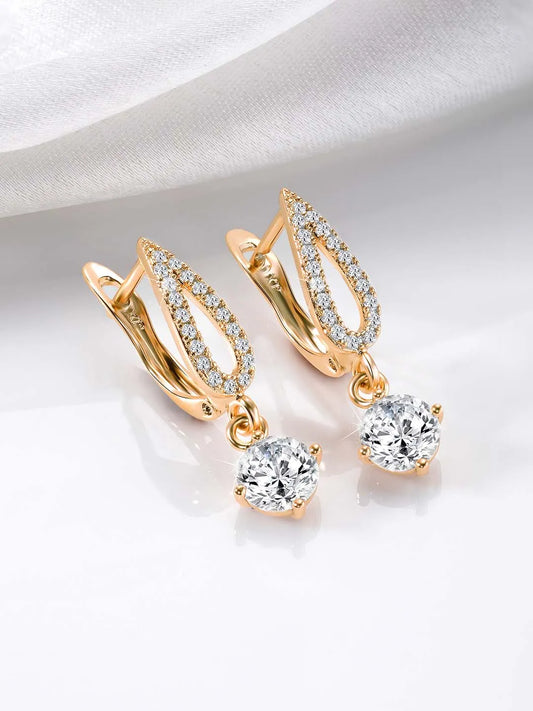 CZ Drop Earrings by Peora – Elegant Fashion Jewellery


