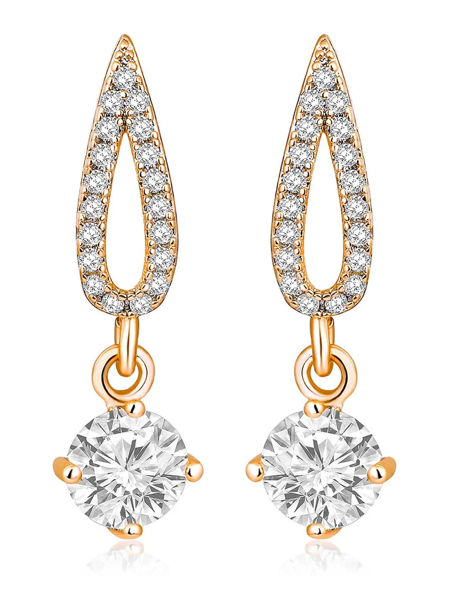 CZ Drop Earrings by Peora – Elegant Fashion Jewellery

